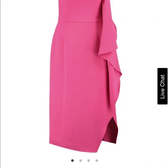 Strapless draped crepe dress - Picture 3 of 4